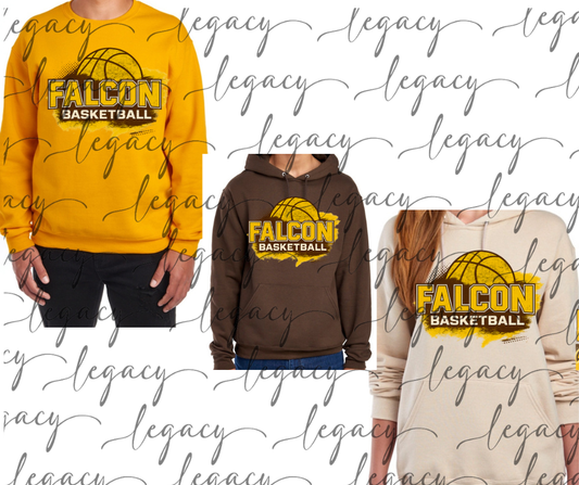 Falcon Basketball Splash Cotton/Poly Blend Multi Color Top Options Falcon 2025