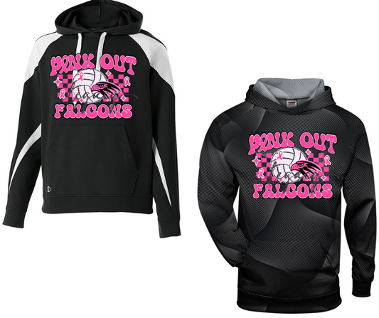 PINK OUT Volleyball Falcons Specialty Hoodies