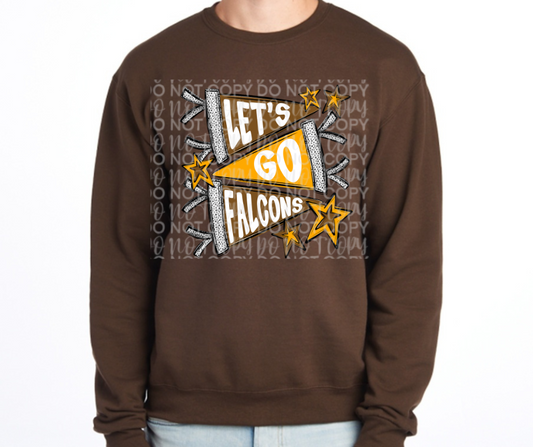 Ogemaw Falcons 2025 Go Falcons Pennant Flag Cotton/Poly Blend Top Options