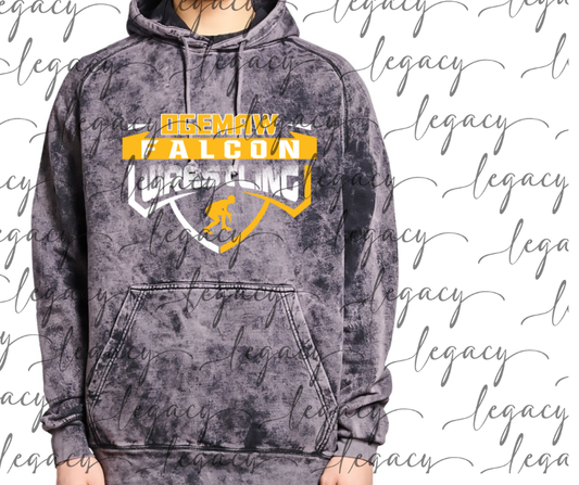 Ogemaw Falcon Wrestling Wrestler Cloud Hoodie Falcon Wrestling 2025