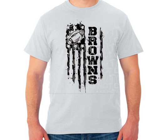 Ogemaw Browns 2025 Flag Cotton/Poly Blend Top Options
