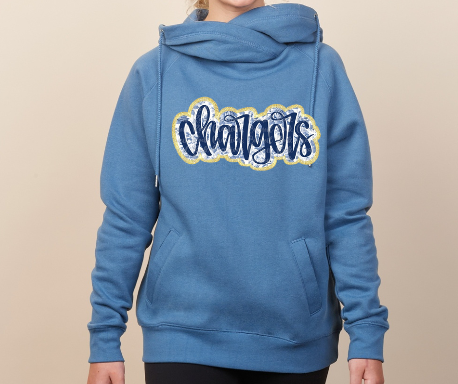Chargers script Cowl Neck Top Options Mio Chargers 2025