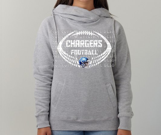 Chargers Football Cowl Neck Top Options Mio Chargers 2025