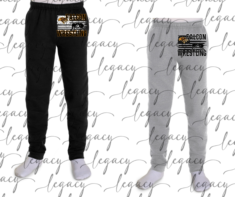Ogemaw Falcons Multi Design Joggers Falcon Wrestling 2025