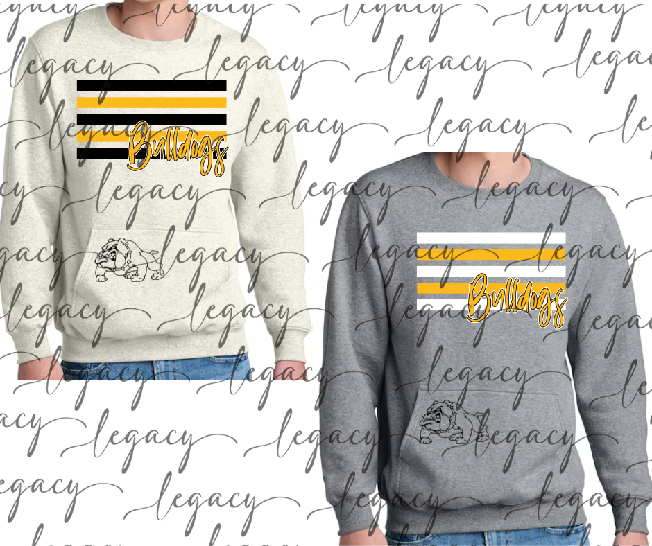 Pocket Detail Crewneck Multi Teams Schools Options Youth & Adult Top