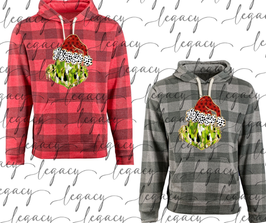 Painted Green Guy Plaid Hoodie Options Holiday Magic