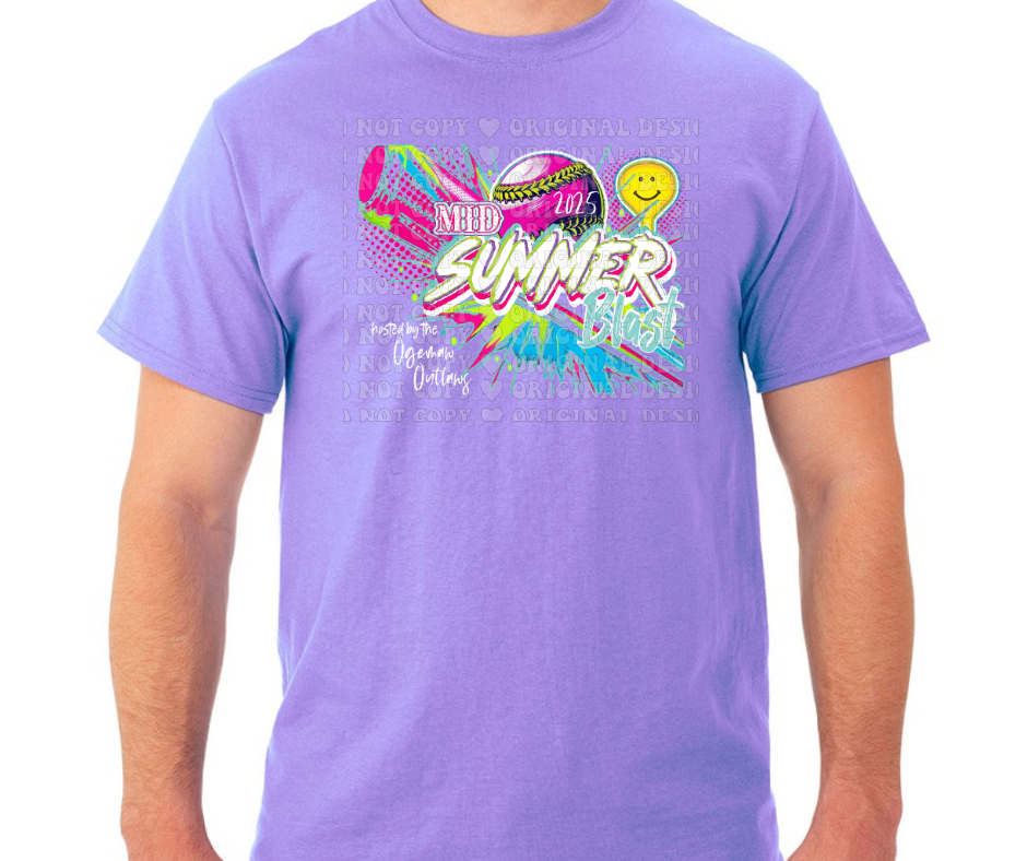 Mid Summer Blast 2025 Colored Cotton Poly Blend Top Options