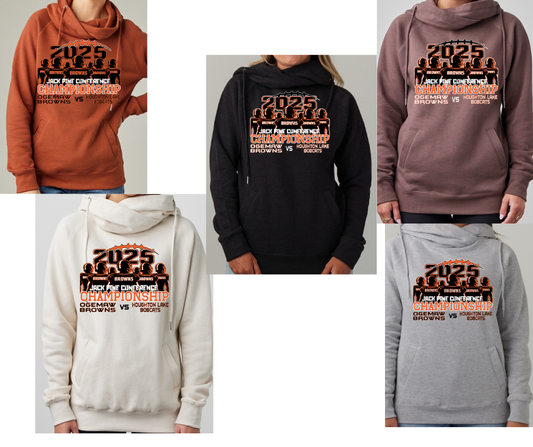 Ogemaw Browns 2025 JPC Championship Cowl Neck Top Options
