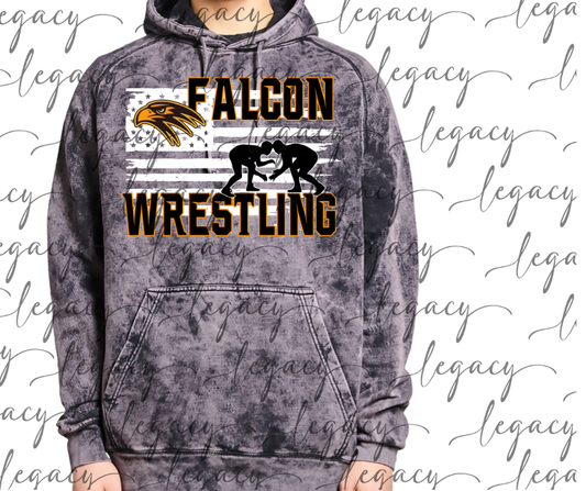 Falcon Flag Cloud Hoodie Falcon Wrestling 2025
