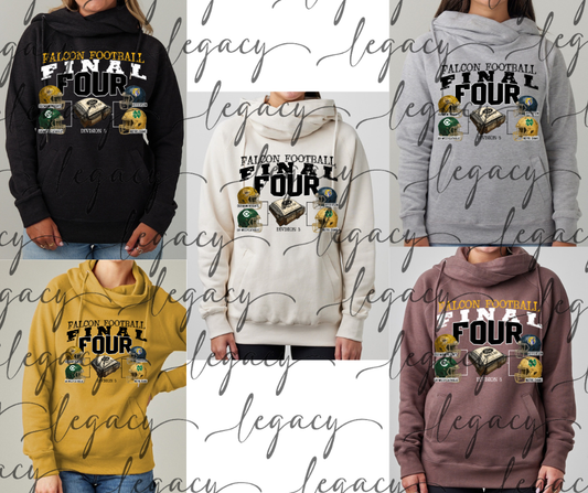 FINAL FOUR Falcon Football 2025 Cowl Neck Top Options