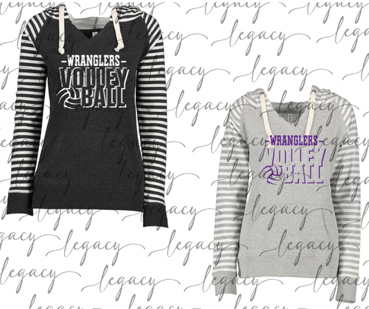 Wranglers 2025 Wranglers Jumbo Volleyball Striped Sleeves Hoodie Top Options