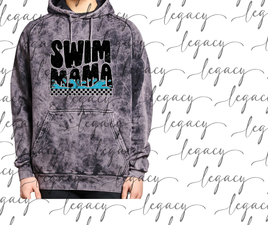 Swim Mama Angelfish 2025 Volleyball Cloud Hoodie