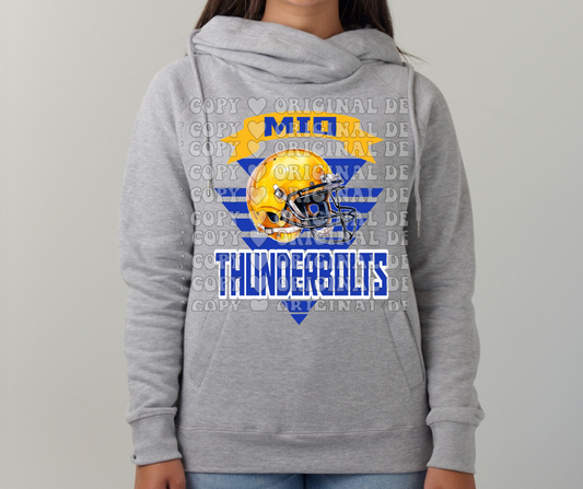 Thunderbolts Banner Cowl Neck Top Options Mio Thunderbolts 2025