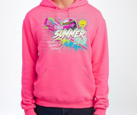 Mid Summer Blast 2025 Tie Dye & Colored Hoodie Options