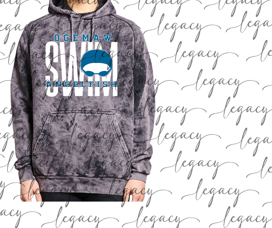 Angelfish 2025 Angelfish Swim Goggles Volleyball Cloud Hoodie