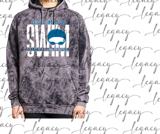 Angelfish 2025 Angelfish Swim Goggles Volleyball Cloud Hoodie