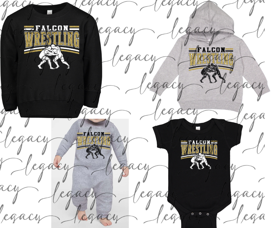 Falcon Wrestling Wrestlers Toddler & Infant apparel Options Falcon Wrestling 2025