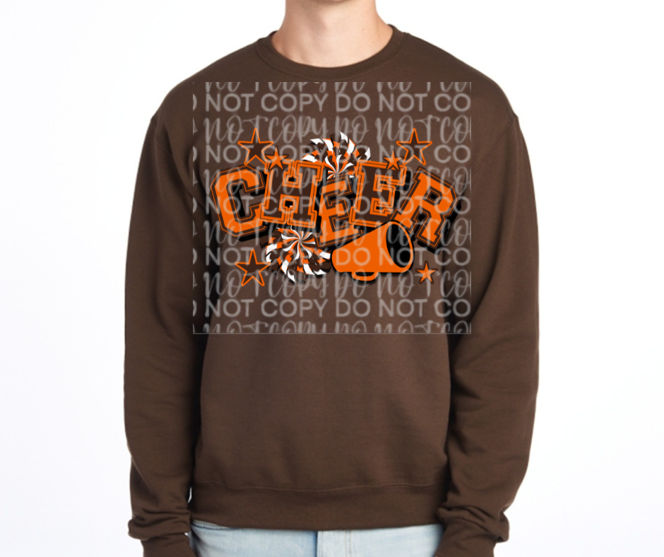 Ogemaw Browns 2025 Cheer Cotton/Poly Blend Top Options
