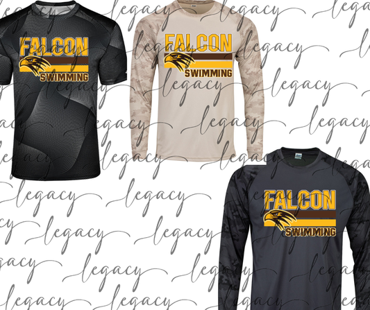 Falcon Swimming Falcon Swim 2025 Performance Dri Fit Top Options