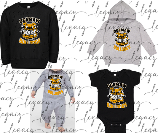 Bulldog Logo Toddler & Infant apparel Options Bulldogs 2025