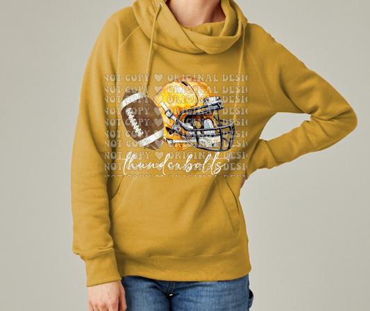 Thunderbolts Vintage Helmet Football Cowl Neck Top Options Mio Thunderbolts 2025