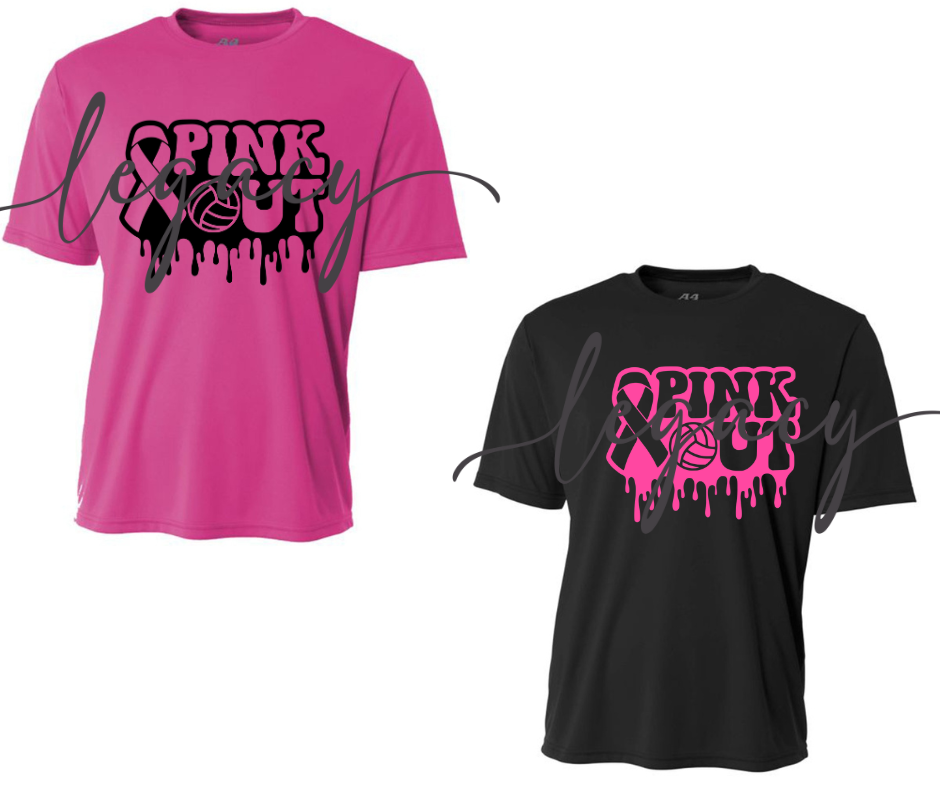 PINK OUT Volleyball Drip Performance Dri Fit Top Options