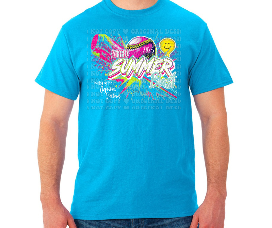 Mid Summer Blast 2025 Colored Cotton Poly Blend Top Options