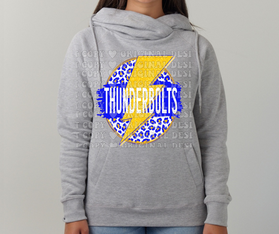 Thunderbolts Circle Lightning Leo Cowl Neck Top Options Mio Thunderbolts 2025
