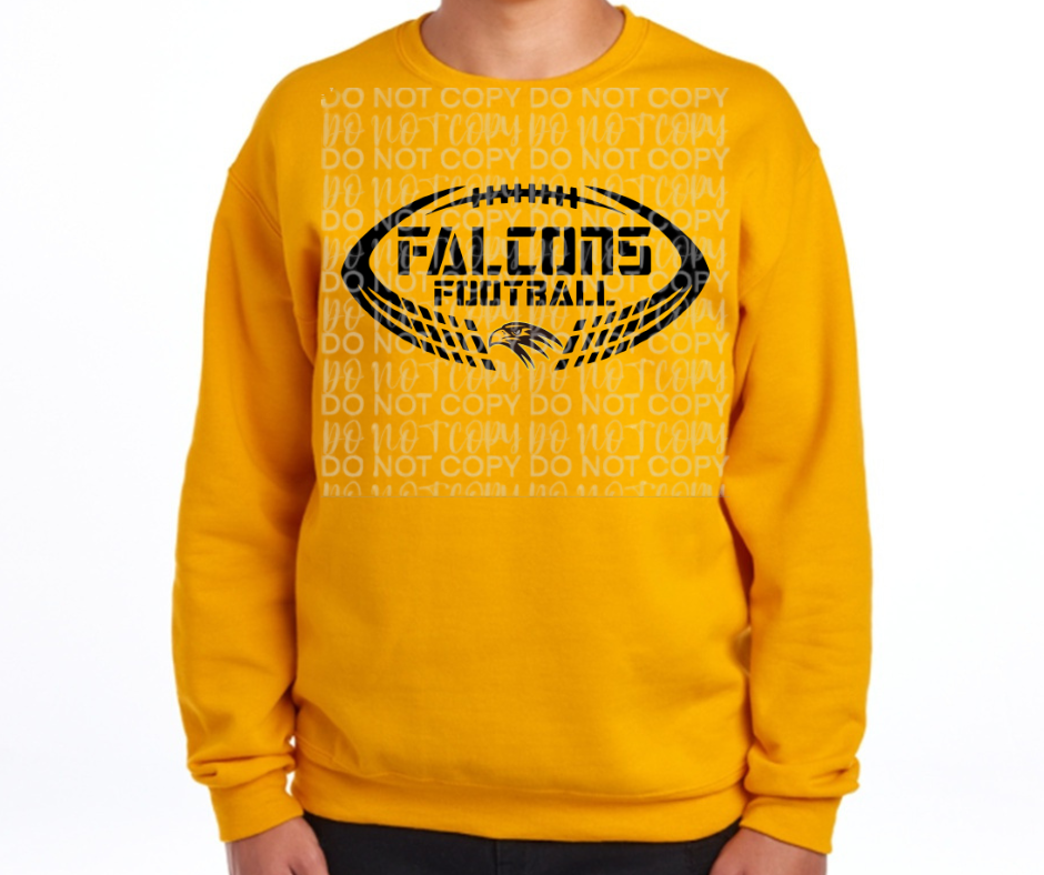 Ogemaw Falcons Falcon Football Cotton/Poly Blend Top Options