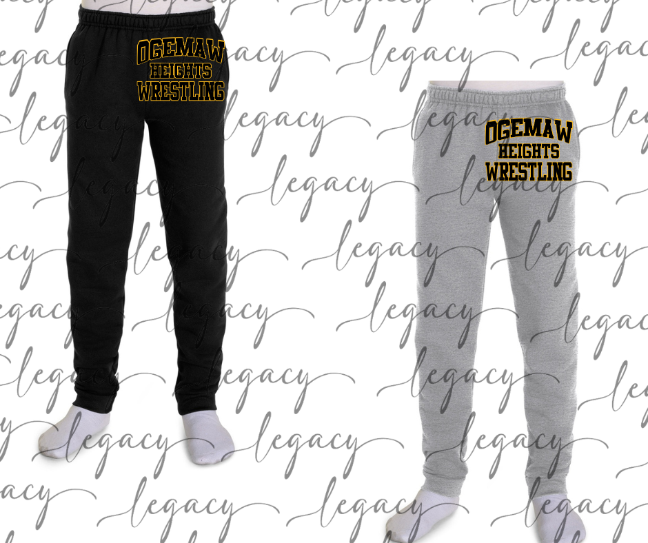 Ogemaw Falcons Multi Design Joggers Falcon Wrestling 2025