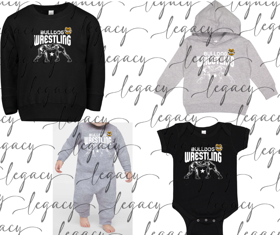 Bulldog Wrestling Wrestlers Toddler & Infant apparel Options Bulldogs 2025