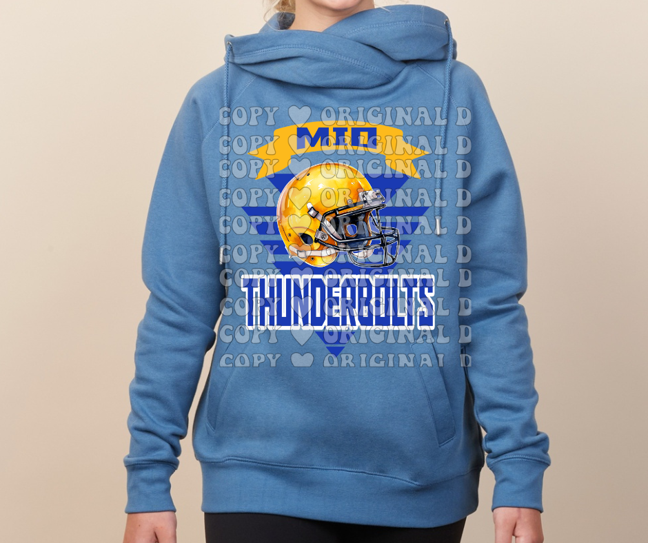 Thunderbolts Banner Cowl Neck Top Options Mio Thunderbolts 2025