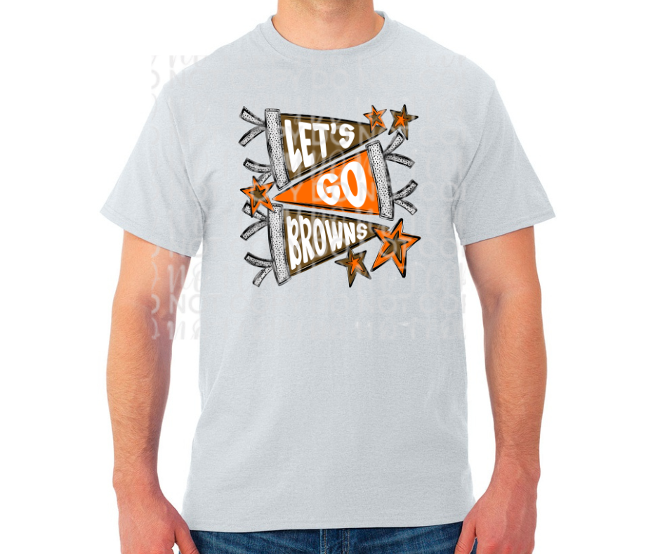 Ogemaw Browns 2025 Lets Go Browns Pennant Flag Cotton/Poly Blend Top Options