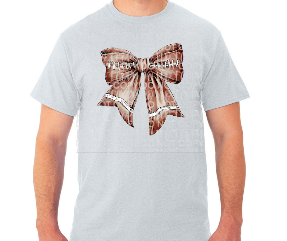 Football Bow Cotton/Poly Blend Top Options Ogemaw Browns 2025 Falcon Football