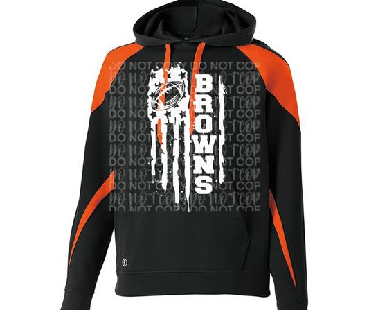 Ogemaw Browns 2025 Flag Specialty Name Brand Hoodie Options