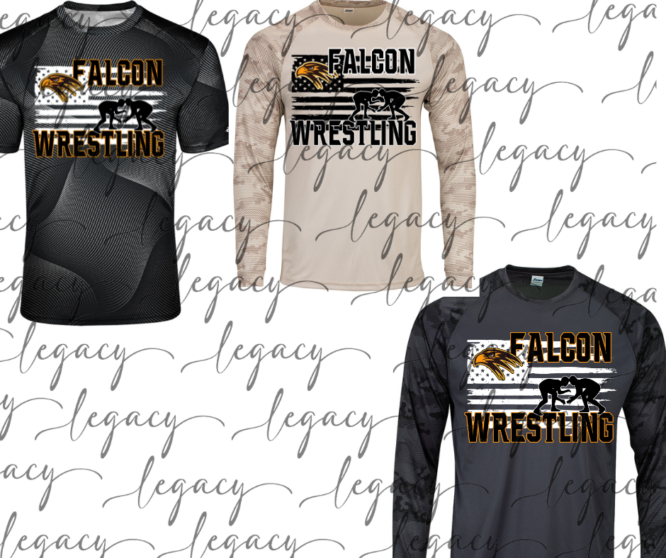 Falcon Flag Performance Dri Fit Top Options Falcon Wrestling 2025
