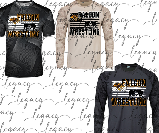 Falcon Flag Performance Dri Fit Top Options Falcon Wrestling 2025