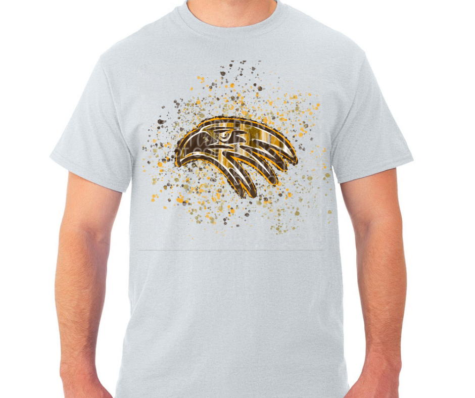 Ogemaw Falcons 2025 Paint Splatter Falcon Cotton/Poly Blend Top Options