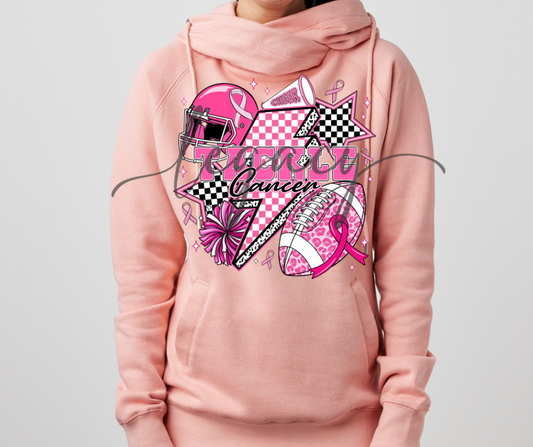 Pink Out Football & Cheer Cowl Neck Top Options Falcon Pink Out Football Ogemaw Browns 2025