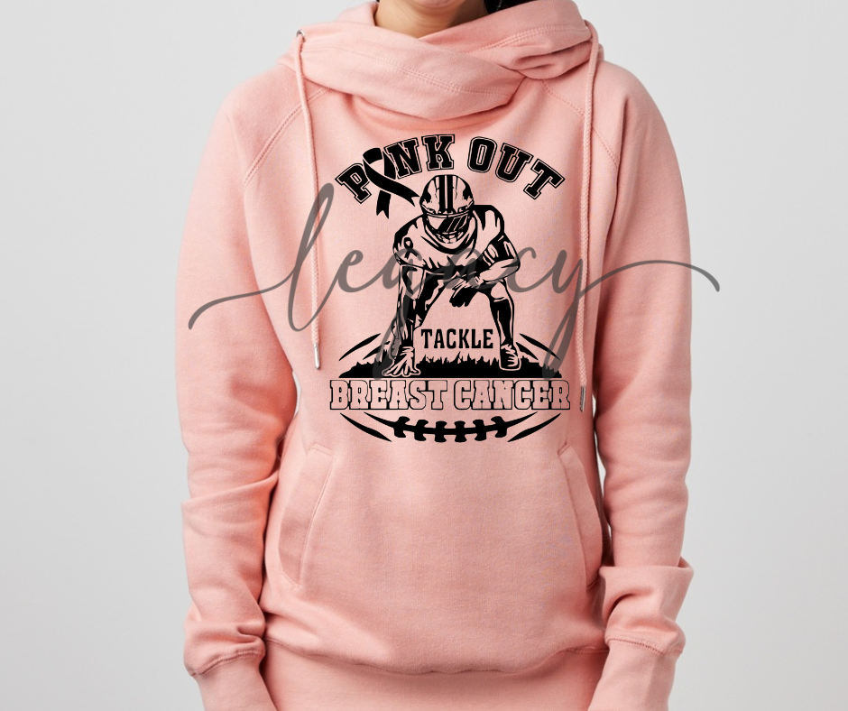 Pink Out Football Player Cowl Neck Top Options Falcon Pink Out Football Ogemaw Browns 2025