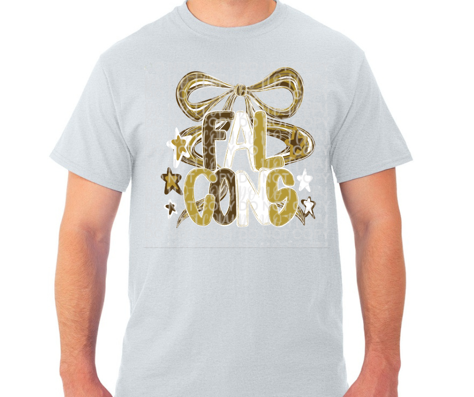 Ogemaw Falcons 2025 Falcons Bow Stars Cotton/Poly Blend Top Options