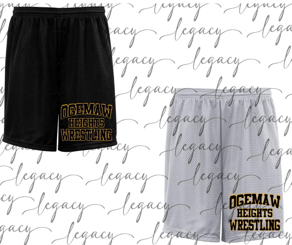 Ogemaw Falcon Wrestling Multi Designs Shorts Falcon Wrestling 2025