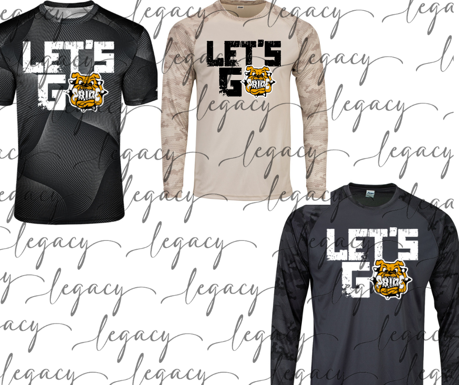 Let's Go Bulldog Pride Performance Dri Fit Top Options Bulldogs 2025