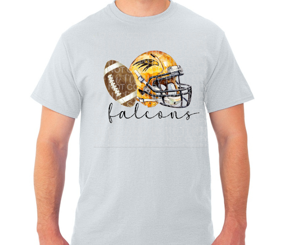Ogemaw Falcon Football Vintage Helmet Football Falcon Sports Cotton/Poly Blend Top Options