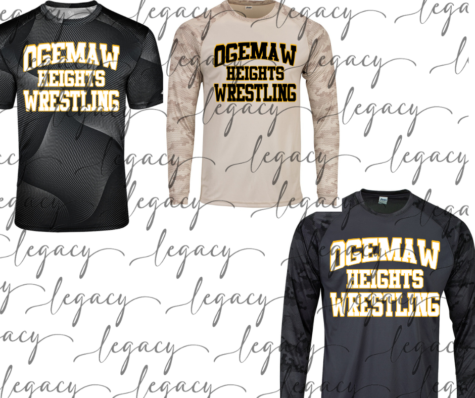 Ogemaw Heights Wrestling Performance Dri Fit Top Options Falcon Wrestling 2025