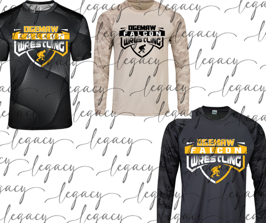 Ogemaw Falcon Wrestling Wrestler Performance Dri Fit Top Options Falcon Wrestling 2025