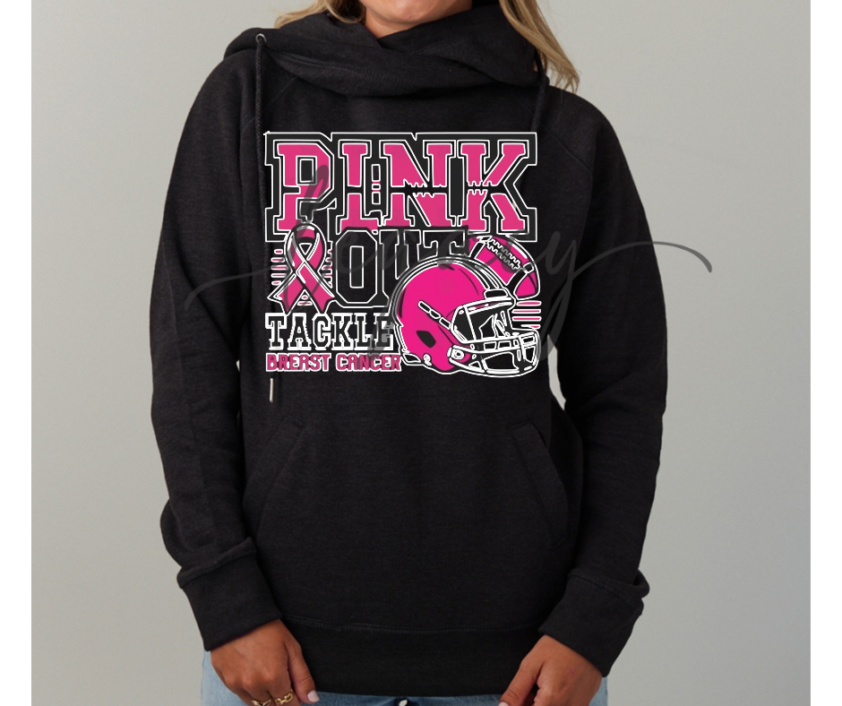 Pink Out Football Cowl Neck Top Options Falcon Pink Out Football Ogemaw Browns 2025