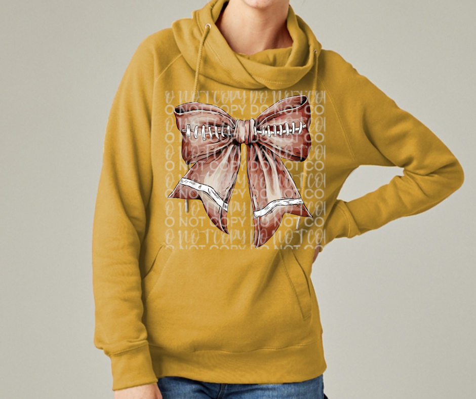 Football Bow Cowl Neck Top Options Falcon Football Ogemaw Browns 2025