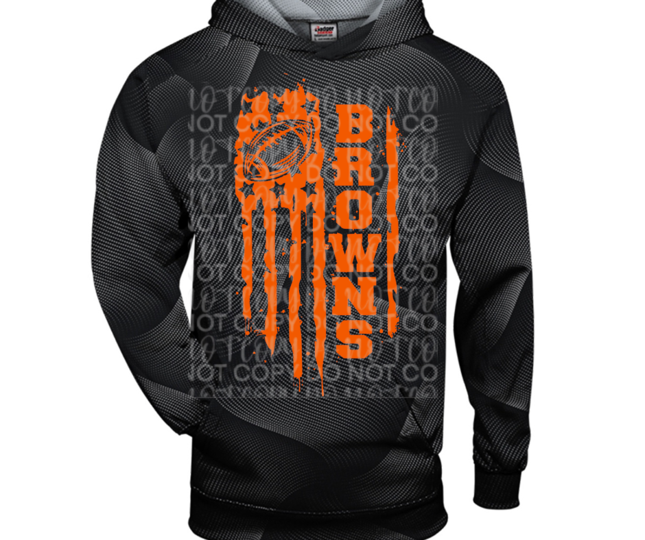 Ogemaw Browns 2025 Flag Specialty Name Brand Hoodie Options