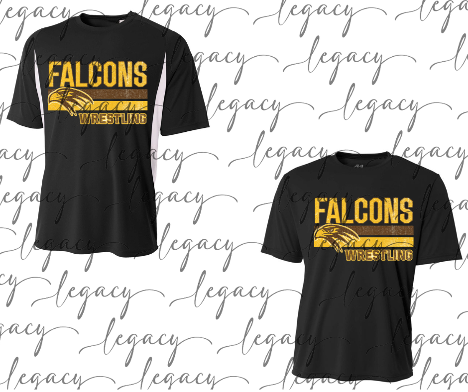 Falcons Wrestling Distressed Stripes Performance Dri Fit Top Options Falcon Wrestling 2025